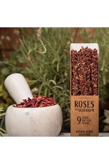 Sagrada Madre Scented Sticks — Roses & Incense | Open Heart, Purification & Burning