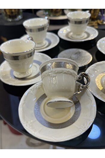 hediye Esterhomedecor 6 Person Porcelain Coffee Cup Set