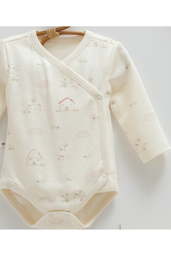 Caramell Baby Girl Set of 3 0-3 Months 100% Cotton Baby Bodysuit Set and Muslin Blanket (80-90cm)