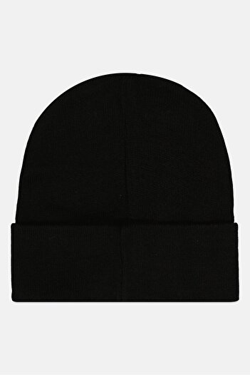 DeFacto Men Embroidered Beanie, Black