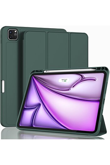 Generic ZryXal New iPad Air 13 Inch Case M3 2025/M2 2024 with Pencil Holder, Trifold Stand Smart Case with S