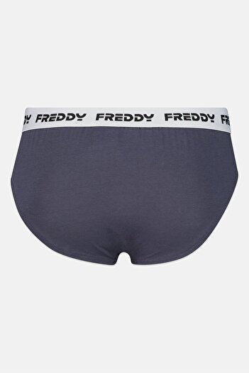 FREDDY Men Brand Logo Brief, Dusty Navy