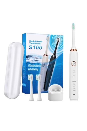 Amtok Electric Sonic Toothbrush, Amtok, 42000 Oscillations/min, IPX7, 5 Programs, 1 Charger, 2 Heads, 3D C