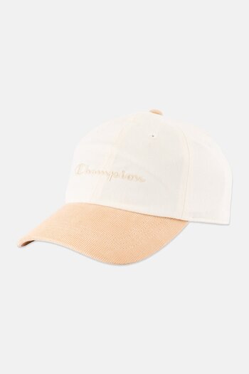 Champion Men Brand Logo Cap, Beige