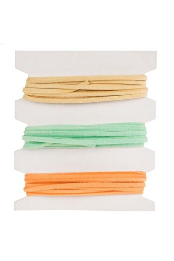 SHOPIENS Shoelaces Set of 3 Pieces, Multicolor, 1.5m, Suede, Polyester, MYONNA IT & E- COMMERCE