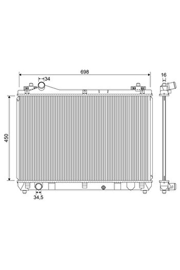 VALEO Radiator, set filtre de schimb, Suzuki GRAND VITARA II (JT, TE, TD)