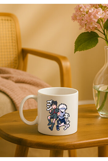 BSE Hunter x Hunter Mug ☕ Gon and Killua Design - Premium Anime Mug for Friends and Adventure Lovers ⚡