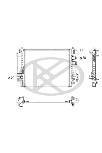 Koyorad Radiator, set filtre de schimb, Smart FORTWO Convertible (453)