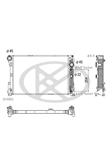 Koyorad Radiator, set filtre de schimb, Mercedes GLK-CLASS (X204)