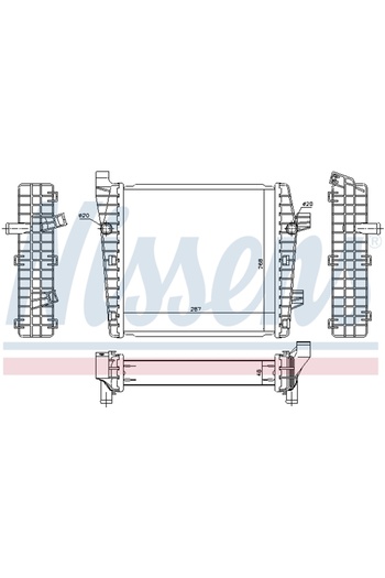 Nissens Radiator, set filtre de schimb, Volkswagen TOUAREG (7P5, 7P6)