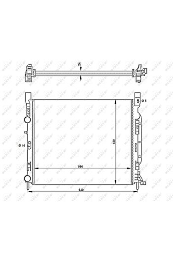 NRF Radiator, set filtre de schimb, Mercedes CITAN Box Body/MPV (W415)