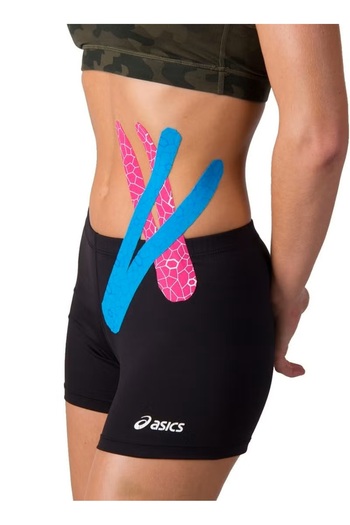 THERABAND Kinesiology Tape Waterproof Physio Tape for Pain Relief Muscle and Joint Support, Standard