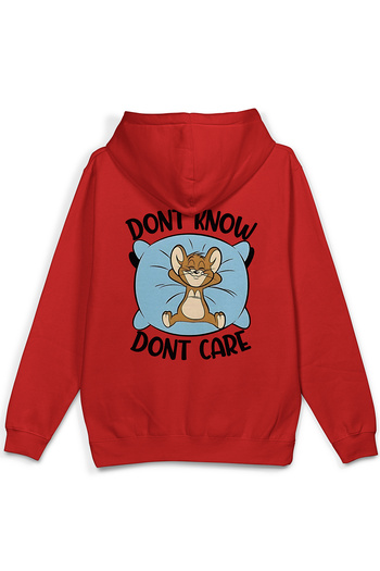 Overoz Tom & Jerry Printed Hooded Oversize Sweatshirt Red Hoodie H1381