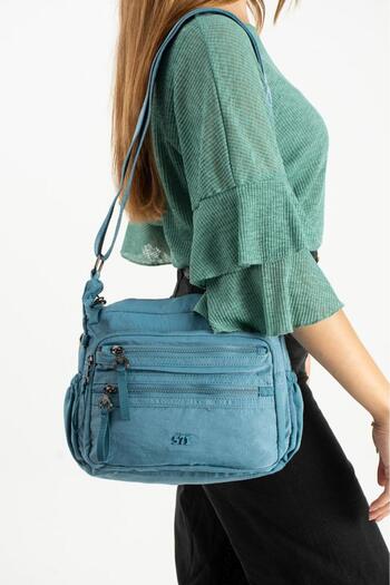 Baginn Women's Messenger Bag 26*21 cm Lightweight Polyamide Water Repellent Soft Fabric Crossbody Shoulder Bag