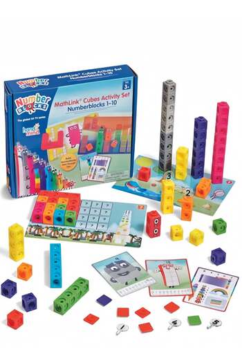 Hand2Mind MathLink Cubes Numberblocks (1-10) Mathematics Enlightenment, Educational Learning Toys, G