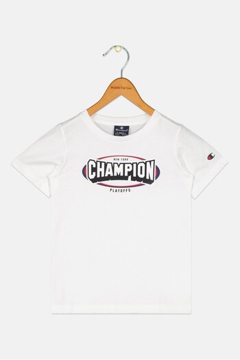 Champion Kids Boy Short Sleeve Outdoor T-Shirt, White