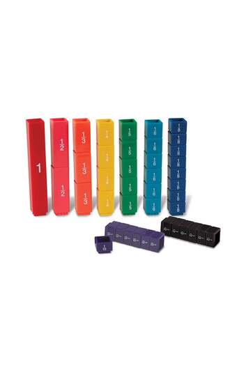 Learning Resources Fraction Tower Fraction Cubes – Educational Math Learning Toy