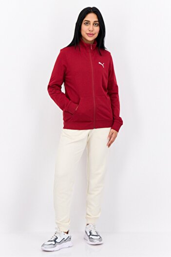 Puma Women Sportswear Fit Full Zip Outdoor Sweatshirt, Red