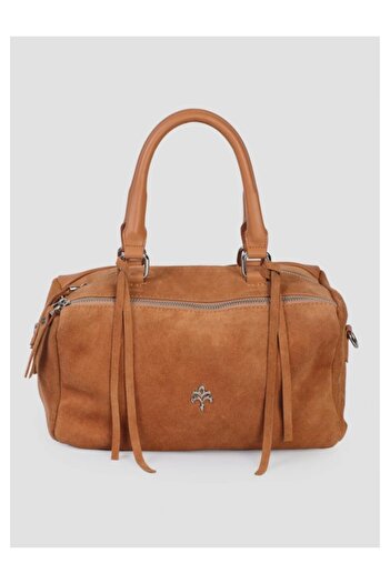 Jacquline Dandelion-N Genuine Suede Leather Hand Shoulder Bag