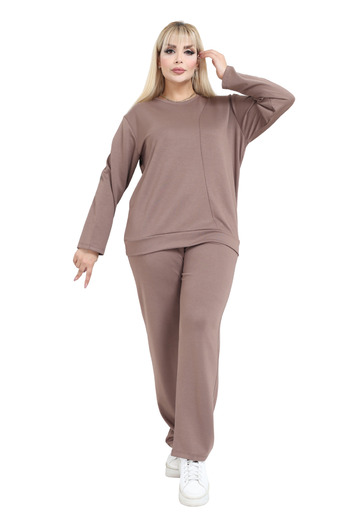 MELSAY Women's Plus Size Mink Modal Tracksuit Set