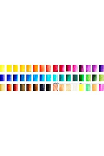 STOREMAX Polysight Studio Tablet Set, 48 Colors, Water-Based Pigment, with Mixing Palette and Accessories, Carry