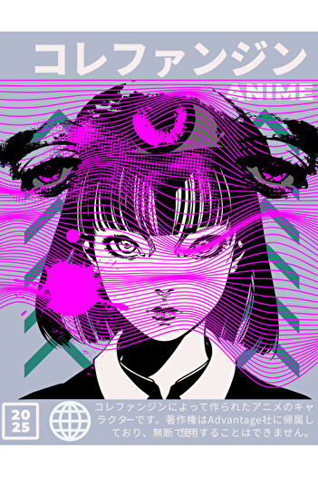 Korefanzin Μαύρο μπλουζάκι με κουκούλα με λογότυπο Anime Girl σε ιαπωνικό στυλ