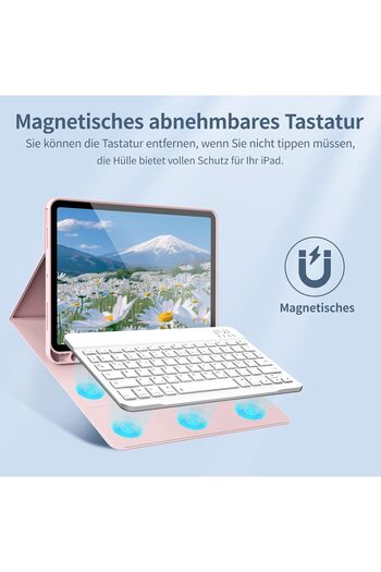 HYX Keyboard Case for iPad Air 11 Inch 2024 M2/2025 M3, iPad Air 5th/4th Generation 2022/2020