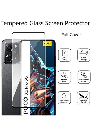 STOREMAX Screen Compatible with Polysight X5 Pro 5g Tempered 5D Full Glass with Frame Tempered Glass Compatible with X5 Pro 5g