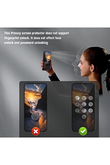 STOREMAX Polysight A15 Hidden Ghost Screen, Side-Non-Visible Full Screen Glass, Full Privacy Full Protection. Trends