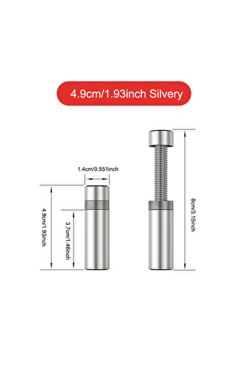 Choice3 Silvery 49mm GPUHOLD Graphics Card Bracket GPU Holder Video Card Support Stand Aluminum Vertical Tel