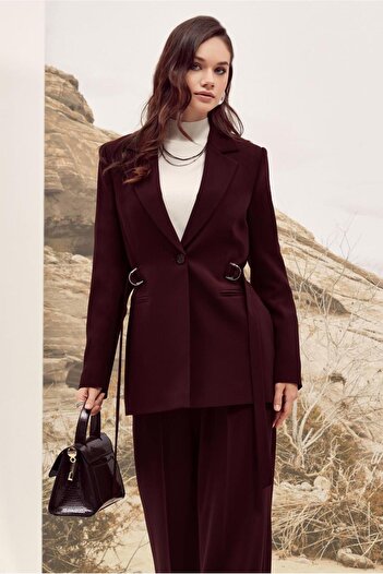 Alvina Belted Pants Suit 30541