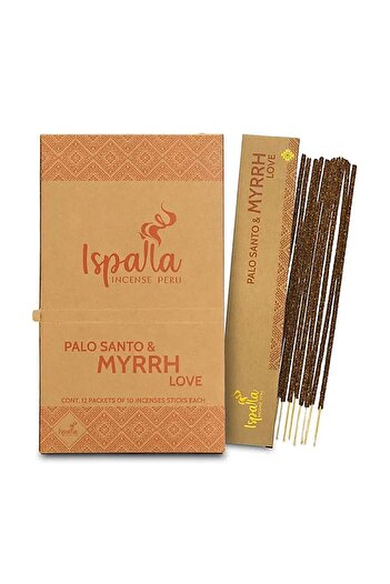 Ispalla Shamanic Incense Sticks – Palo Santo & Myrrh | Vibrational Raising • Long Burn