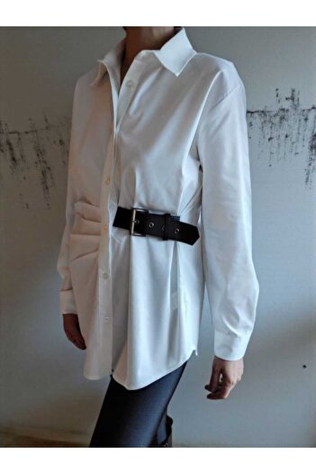 BEBE PLUS Belt Detail Shirt