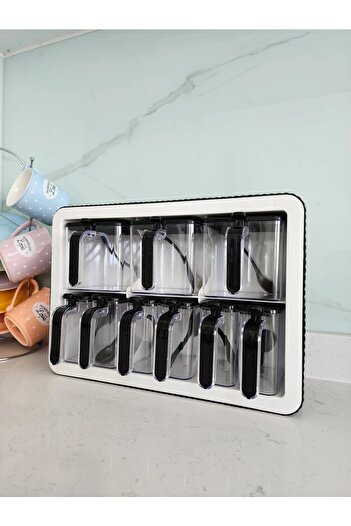 SokShop TAPIX organizer set, for cupboard and food and spice storage, 9 pcs,