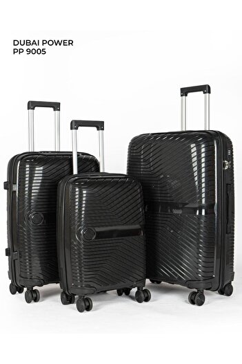 Dubai Power SOUQ AL BAZAAR unbreakable PP material 3PCS SET (20/24/28 Inch) Hard Shell Luggage Bag