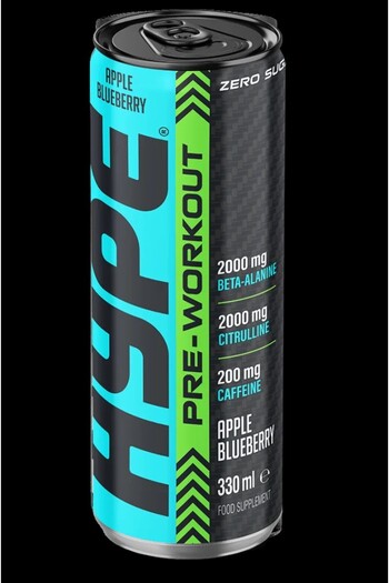 Hype Hype Pre-Workout Drink - Apple Blueberry 24x330ml