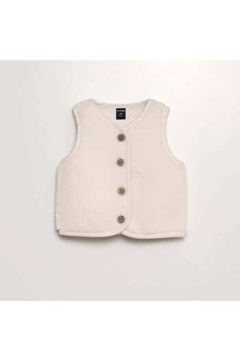 KIABI Sherpa bodywarmer WHITE