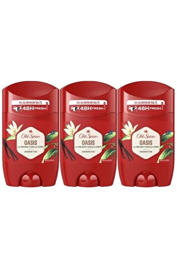 Old Spice Set 3 x Antiperspirant Stick 50ml Oasis, All Day Fresh, Intense Fresh Fragrance