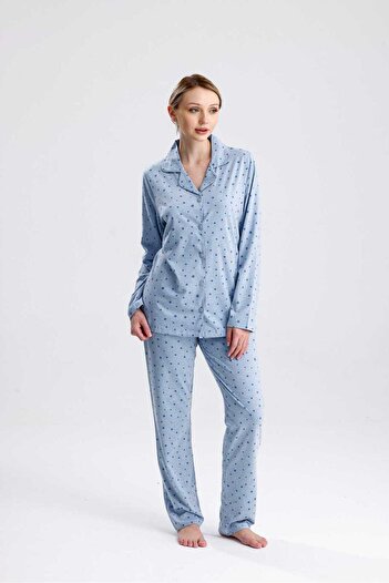 Yeni İnci Cotton Pajama Set 5011