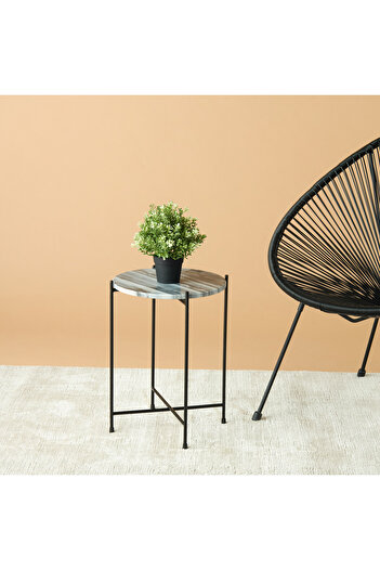 Lifestyle طاولة مميزة بسطح رخامي - 35×46 سم