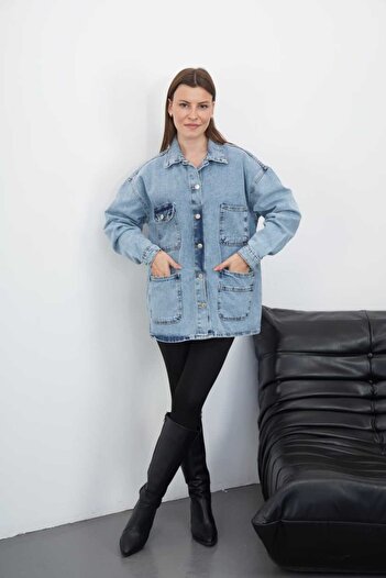 Asist Asymmetric Pocket Detail Denim Jacket