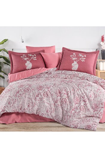Hobby home collection Bolera Dried Rose - Double Satin Duvet Cover Set