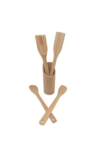 ABS Set of 5 Bamboo Wood Pallets with Stand