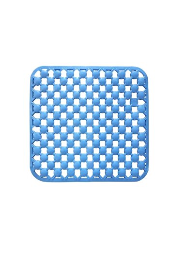 OEM Covoras antiderapant cabina de dus, Cauciuc, 51 x 51 cm, Albastru