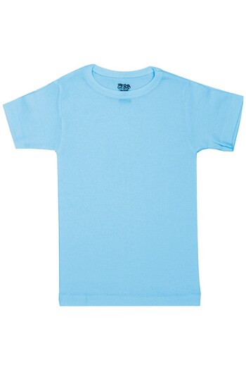 Öts Boy's T-Shirt Ribbed Collar (100% Cotton)