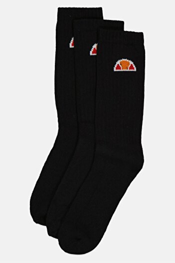 Ellesse Men 3 Pairs Textured Crew Socks, Black