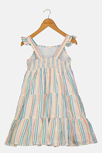 Hamleys Toddlers Girl Stripe Sleeveless Dress, Multicolor
