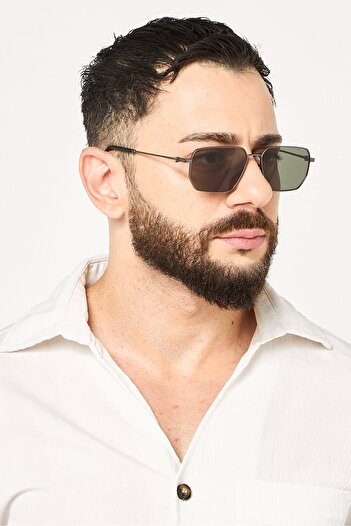 Police Men SPLN40 Rectangular UV Rays Sunglasses, Grey