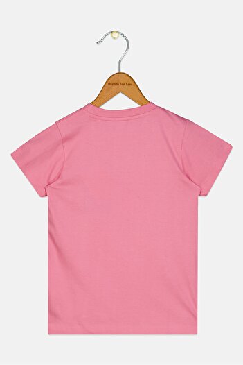PEANUTS Kids Girl Short Sleeve Graphic T Shirt, Pink