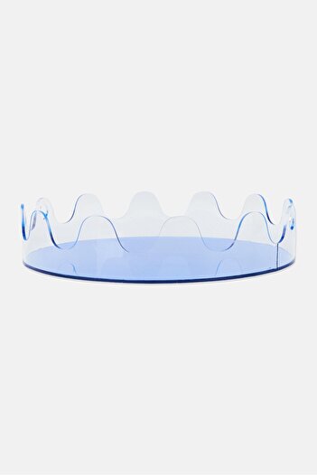 NANETTE LEPORE Round Large Decorative Tray, Transparent
